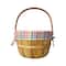 Plaid Fabric Lined Chipwood Easter Basket by Ashland®